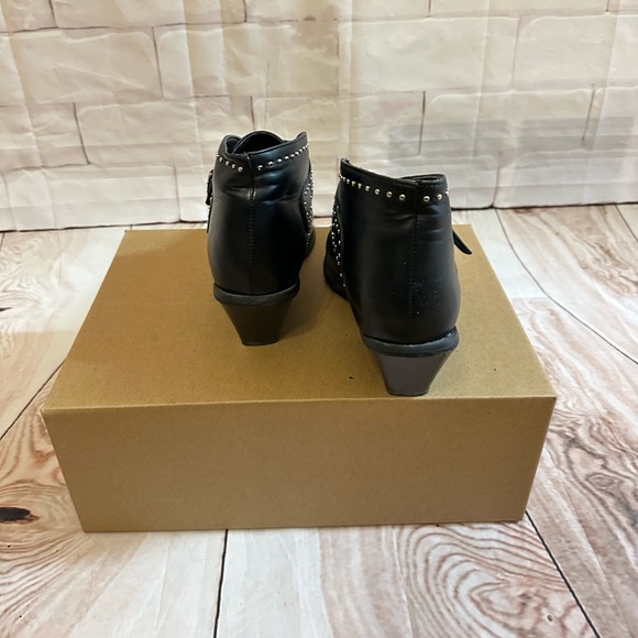 Studded Black Ankle Boots for Women - Picture 5 of 5